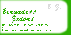 bernadett zadori business card